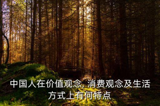 中國人在價(jià)值觀念, 消費(fèi)觀念及生活方式上有何特點(diǎn)