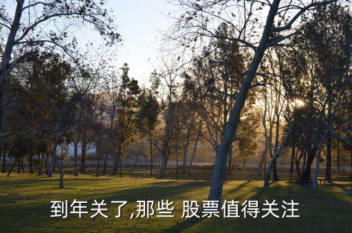到年關了,那些 股票值得關注