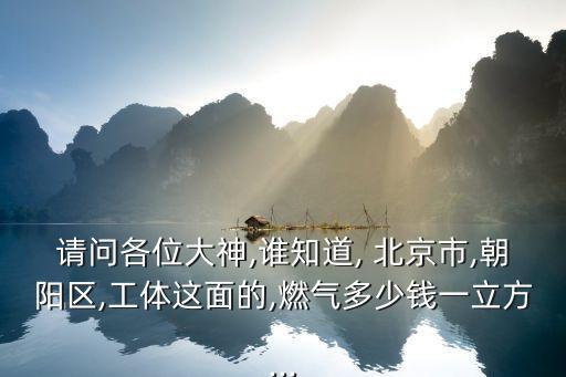 請問各位大神,誰知道, 北京市,朝陽區(qū),工體這面的,燃氣多少錢一立方...