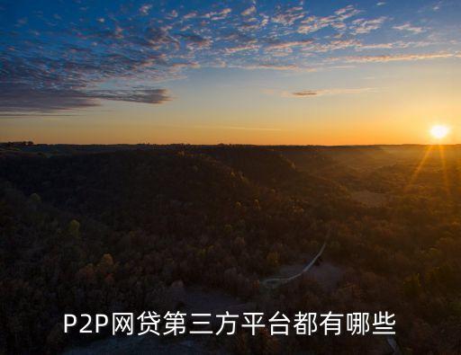 P2P網(wǎng)貸第三方平臺都有哪些