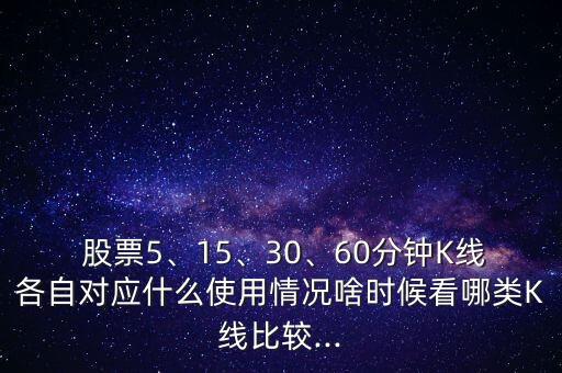  股票5、15、30、60分鐘K線各自對應(yīng)什么使用情況啥時候看哪類K線比較...