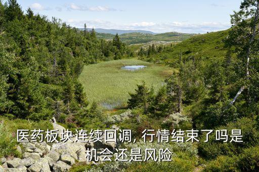 醫(yī)藥板塊連續(xù)回調(diào), 行情結(jié)束了嗎是機會還是風險