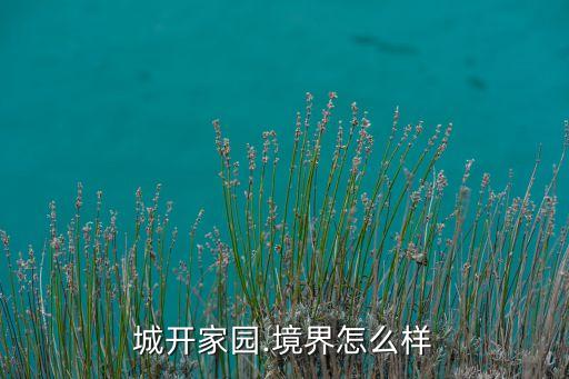 城開家園.境界怎么樣