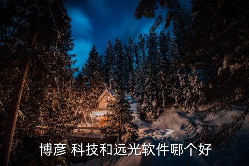  博彥 科技和遠光軟件哪個好