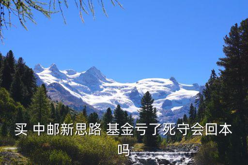買(mǎi) 中郵新思路 基金虧了死守會(huì)回本嗎