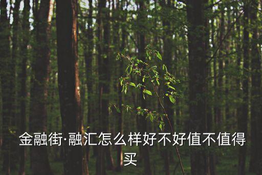  金融街·融匯怎么樣好不好值不值得買(mǎi)