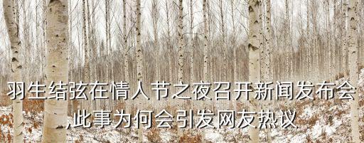 羽生結弦在情人節(jié)之夜召開新聞發(fā)布會,此事為何會引發(fā)網(wǎng)友熱議