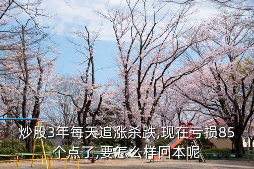 炒股3年每天追漲殺跌,現(xiàn)在虧損85個(gè)點(diǎn)了,要怎么樣回本呢