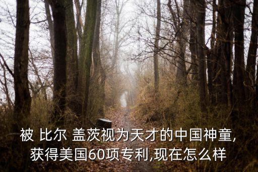 被 比爾 蓋茨視為天才的中國神童,獲得美國60項(xiàng)專利,現(xiàn)在怎么樣