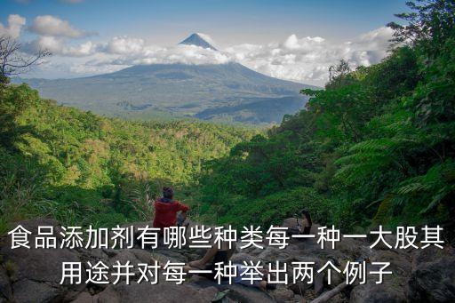 食品添加劑有哪些種類(lèi)每一種一大股其用途并對(duì)每一種舉出兩個(gè)例子