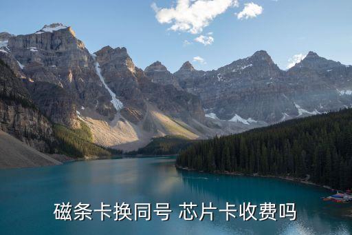 磁條卡換同號 芯片卡收費(fèi)嗎