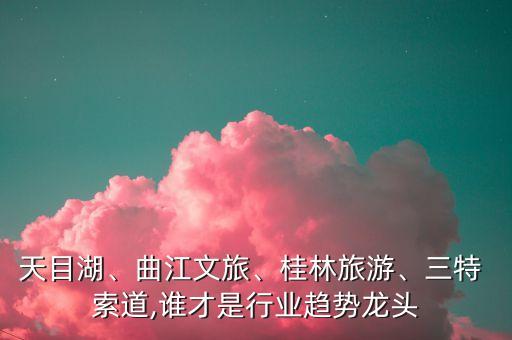 天目湖、曲江文旅、桂林旅游、三特 索道,誰(shuí)才是行業(yè)趨勢(shì)龍頭