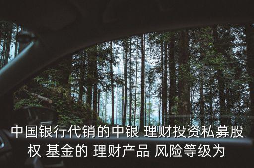 中國銀行代銷的中銀 理財(cái)投資私募股權(quán) 基金的 理財(cái)產(chǎn)品 風(fēng)險(xiǎn)等級為