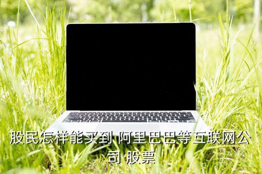 股民怎樣能買到 阿里巴巴等互聯(lián)網(wǎng)公司 股票
