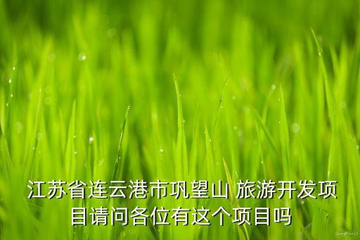  江蘇省連云港市鞏望山 旅游開發(fā)項(xiàng)目請(qǐng)問各位有這個(gè)項(xiàng)目嗎