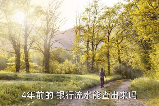 4年前的 銀行流水能查出來(lái)嗎