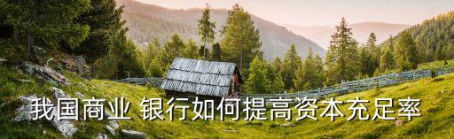 我國(guó)商業(yè) 銀行如何提高資本充足率