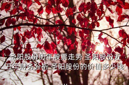  圣陽股份歷年股票走勢 圣陽股份近五年財(cái)務(wù)分析 圣陽股份的價(jià)值多少錢...