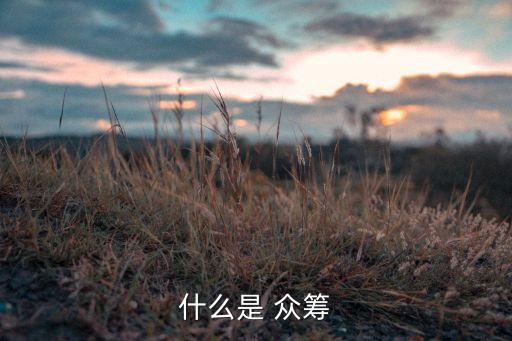 什么是 眾籌