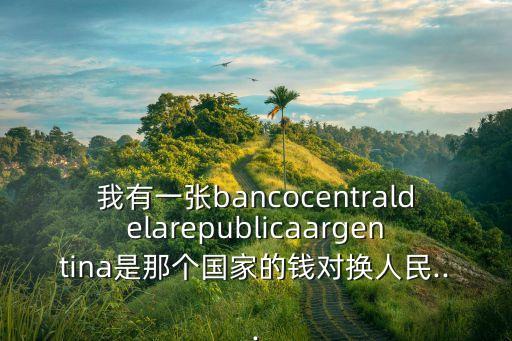 我有一張bancocentraldelarepublicaargentina是那個(gè)國家的錢對換人民...