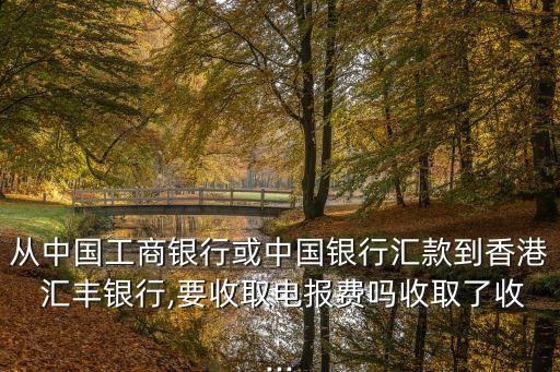 從中國工商銀行或中國銀行匯款到香港 匯豐銀行,要收取電報費(fèi)嗎收取了收...