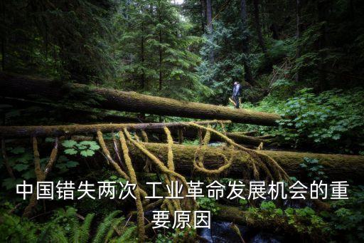 中國錯失兩次 工業(yè)革命發(fā)展機(jī)會的重要原因