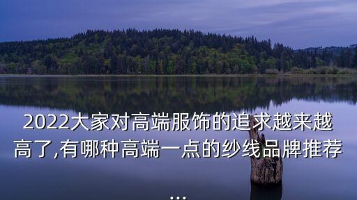 2022大家對(duì)高端服飾的追求越來越高了,有哪種高端一點(diǎn)的紗線品牌推薦...