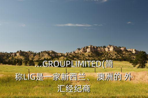 ...GROUPLIMITED(簡稱LIG是一家新西蘭、 澳洲的 外匯經(jīng)紀(jì)商