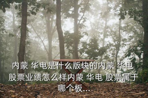 內(nèi)蒙 華電是什么版塊的內(nèi)蒙 華電 股票業(yè)績?cè)趺礃觾?nèi)蒙 華電 股票屬于哪個(gè)板...