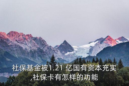社保基金被1.21 億國有資本充實(shí),社?？ㄓ性鯓拥墓δ? class=