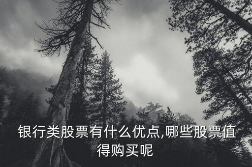  銀行類股票有什么優(yōu)點(diǎn),哪些股票值得購買呢