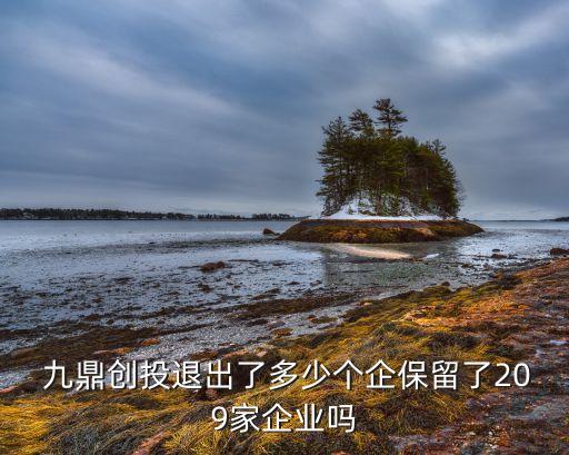  九鼎創(chuàng)投退出了多少個(gè)企保留了209家企業(yè)嗎