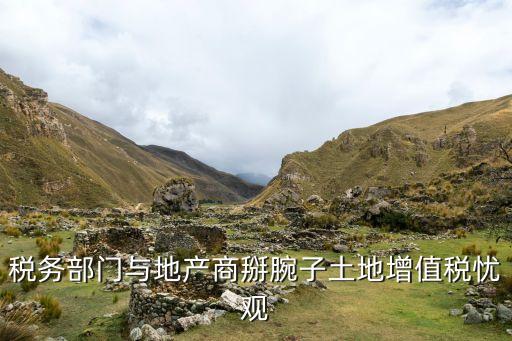 稅務部門與地產商掰腕子土地增值稅憂觀