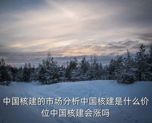 中國核建的市場分析中國核建是什么價位中國核建會漲嗎