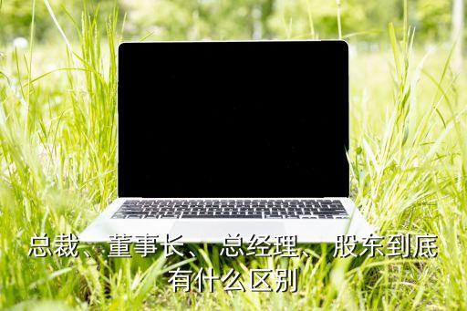 總裁、董事長、 總經(jīng)理、 股東到底有什么區(qū)別