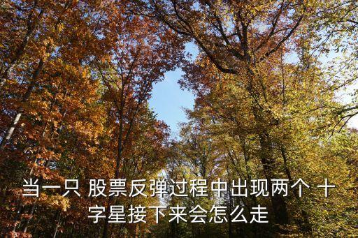 當一只 股票反彈過程中出現(xiàn)兩個 十字星接下來會怎么走