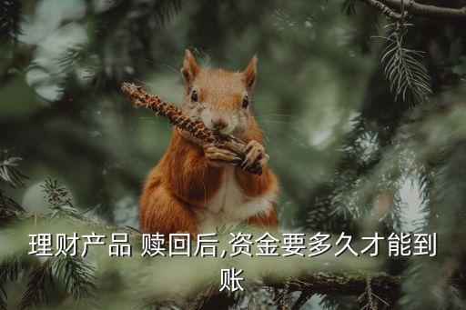 理財產(chǎn)品 贖回后,資金要多久才能到賬