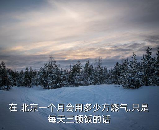 在 北京一個(gè)月會(huì)用多少方燃?xì)?只是每天三頓飯的話(huà)