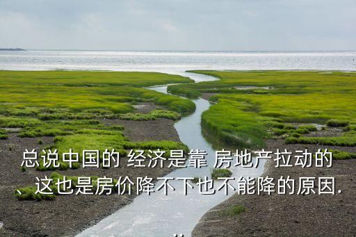 總說中國的 經(jīng)濟(jì)是靠 房地產(chǎn)拉動(dòng)的、這也是房價(jià)降不下也不能降的原因...