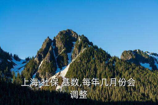  上海 社保 基數(shù),每年幾月份會(huì) 調(diào)整