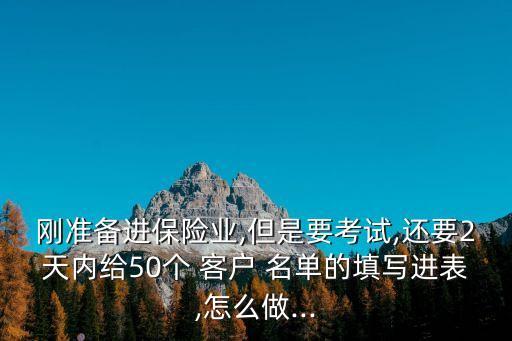 保險(xiǎn)公司客戶(hù)名單