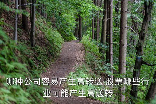 哪種公司容易產(chǎn)生高轉送 股票哪些行業(yè)可能產(chǎn)生高送轉