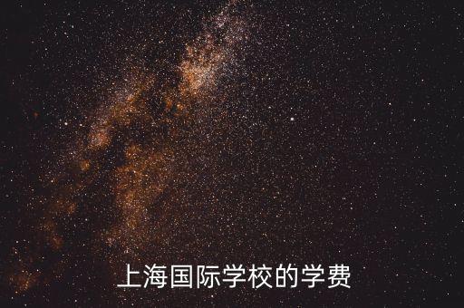  上海國(guó)際學(xué)校的學(xué)費(fèi)