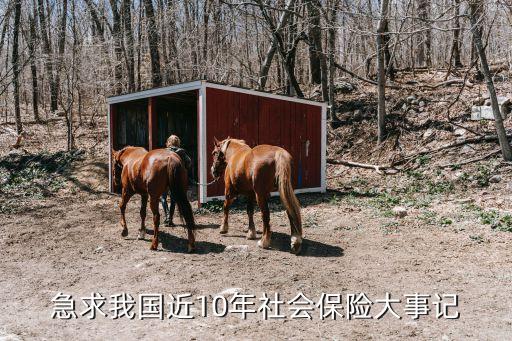 急求我國近10年社會(huì)保險(xiǎn)大事記