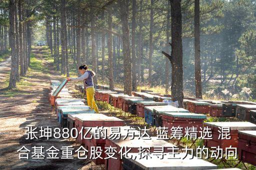 張坤880億的易方達(dá) 藍(lán)籌精選 混合基金重倉(cāng)股變化,探尋主力的動(dòng)向