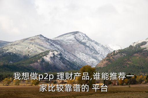 p2p100元投資理財平臺有哪些