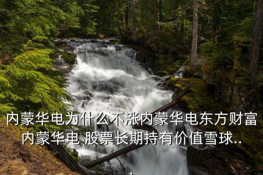 內(nèi)蒙華電為什么不漲內(nèi)蒙華電東方財(cái)富內(nèi)蒙華電 股票長期持有價(jià)值雪球...