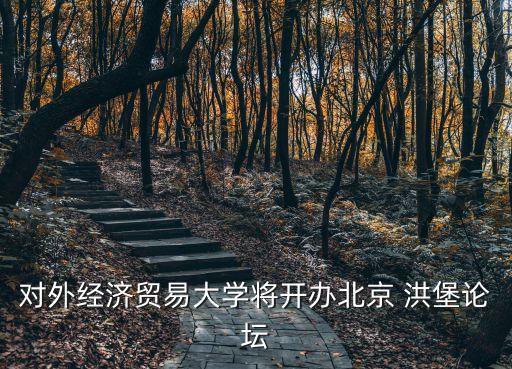 對(duì)外經(jīng)濟(jì)貿(mào)易大學(xué)將開辦北京 洪堡論壇