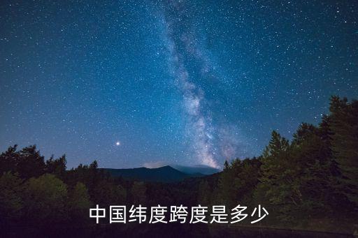 中國(guó)緯度跨度是多少