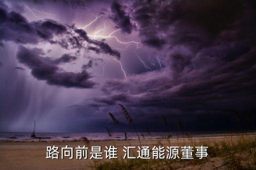 路向前是誰(shuí) 匯通能源董事